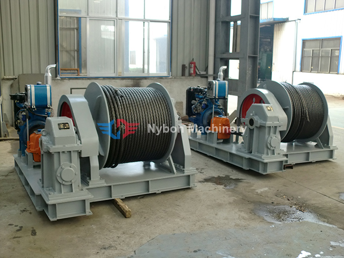 4T-300m Diesel Engine Mooring Winch exported to Indonesia